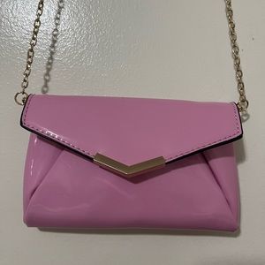 Pink chain purse